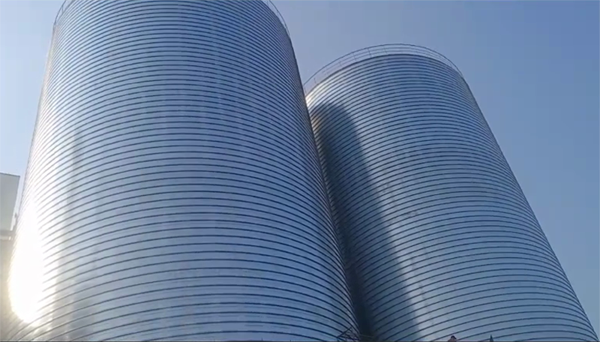 广安2座混凝土高架卷板仓